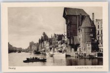 Danzig Gdansk - Langebrücke, Krantor