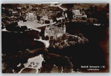 19053 O2750 Schwerin , Meckl - Schloss , Fliegeraufnahme