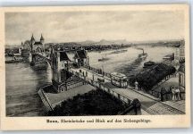 53111 W5300 Bonn - Rheinbrücke, Straßenbahn, Siebengebirge