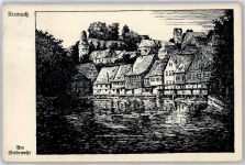 96317 W8640 Kronach , Oberfr - Zeichnung, Am Steinwehr