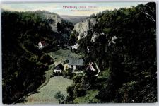 91344 W8551 Streitberg , Oberfr - Gesamtansicht, Schauertal