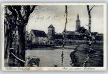 91639 W8802 Wolframs-Eschenbach Gebrauchsspuren Partie am unteren Stadtturm