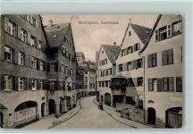 70173 W7000 Stuttgart 1912 Gebrauchsspuren Gaisstraße , Eckknick