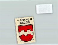 94496 W8359 Ortenburg Vignette Wappen Grenzbalken Kaffee HAG