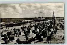 17375 O2111 Ahlbeck - Strandleben Strandkörbe