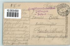 67420 Saales 1915 - Feldpost WK I 39. Res.Div.