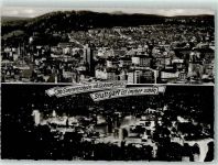 70173 W7000 Stuttgart Foto AK Bei Tag und Nacht