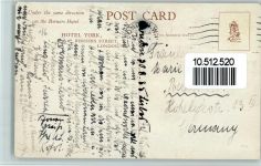 1935 - Hotel York , Berners Street AK