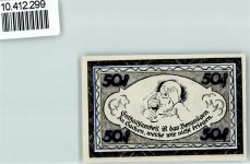 31592 W3078 Stolzenau , Weser - Notgeld Denkmal von W. Busch