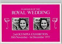 Royal Wedding 1973 Adel England KEINE AK