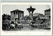 00100 Roma Rom - Tempio di Vesta Ochsenfuhrwerk