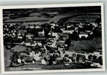 95195 W8689 Oberröslau 1943 Foto AK Fliegeraufnahme des Ortes mit Pfarrkirche St. Johannis