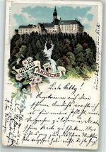 82346 W8138 Andechs 1900 Lithographie Kloster