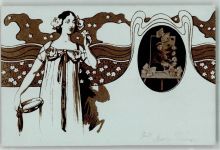 Privatfoto eingesetzt Jugendstil 1907