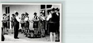 Volksmusik - Blaskapelle Fotokarte AK Blasinstrument