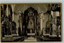 91443 W8533 Scheinfeld Foto AK Kloster- Kirche Schwarzenfeld innen