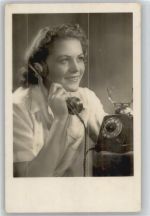 Foto ca 1940 AK Telefon