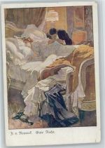 Gute Nacht Erotik - Reznicek, F. von 1920 Künstlerkarte