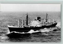 M.V. Otaki Luftbild Handelsschiff Foto AK