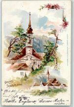 82067 W8021 Schäftlarn Lithographie Kloster Schäftlarn