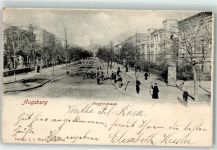 86150 W8900 Augsburg , Bay 1902 - Fuggerstraße Litfaßsäule