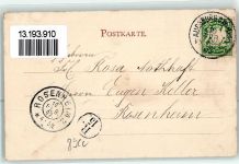 86150 W8900 Augsburg , Bay 1902 - Fuggerstraße Litfaßsäule