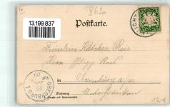 96215 W8620 Lichtenfels , Bay 1903 - Marktplatz Schloß Basilika Vierzehnheiligen