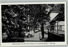 01990 O7813 Ortrand Foto AK Gasthaus Schützenhaus Terrasse
