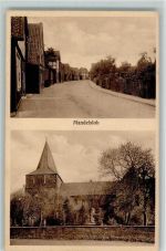 31535 W3051 Mandelsloh 1931 - Kirche und Strasse AK