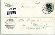 28195 W2800 Bremen 1903 Lithographie Gasthaus Jacobihalle