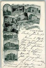 33175 W4792 Bad Lippspringe 1900 - Louisenheim Hotel Schlepper Apotheke Ev. Pflegehaus Krankenhaus