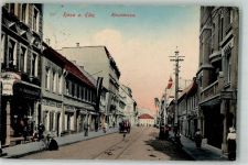 01587 O8400 Riesa 1915 - Hauptstraße Feldpost 1. Rekrutendepot