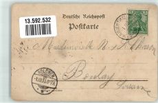 46499 W4236 Marienthal Hamminkeln 1900 Gebrauchsspuren Lithographie Marienthal Kloster der Karmeliterinnen Basilika Kapelle Gasthaus zur Glocke Hagenauer Strasse