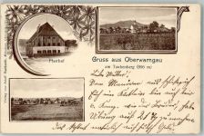 83627 W8160 Oberwarngau 1907 - Pfarrhof Taubenberg Kapelle Nüchternbrunn