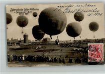 W1000 Schmargendorf Wettfahrten Ballon 1908 BOAKC