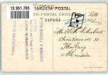 Barcelona 1919 - Andenes de la Estacion de M. Z. A. Eisenbahn