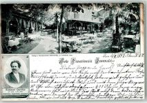 07743 O6900 Jena 1897 - Aula Vimariensis Jenensis Gartenlokal Portrait Kämmer Carolus