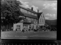 34513 W3544 Waldeck , Hess GLASNEGATIV Haus Bergmann, Gasthaus Edertalsperre