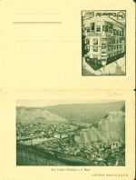 56841 W5580 Traben-Trarbach Klapp AK 2-fach Hotel-Restaurant-Pension Trabener Hof
