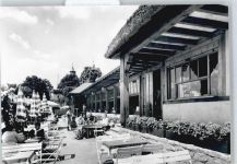 74595 W7183 Langenburg , Württ - Cafe im Rosengarten