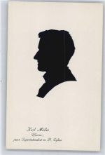 Karl Müller , Pfarrer Scherenschnitt