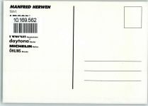Manfred Herweh und Autogramm Motorrad