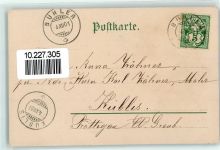 mit Glasperlenauflage Engel 1901 AK mit Glitzer