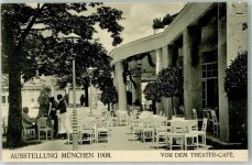 80331 W8000 München 1908 - Amtliche Ausstellungskarte Theater-Cafe