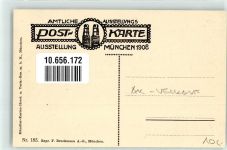 80331 W8000 München 1908 - Amtliche Ausstellungskarte Theater-Cafe