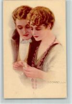 Serie 162-1 Blüten zählen - Er liebt mich, er liebt mich nicht - Poesie Corbella, T. 1921