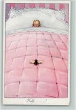 Die Biene und das Kind im Bett - "Hilfe" Biene