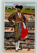 Corrida de Toros , gute Erhaltung Stierkampf Fotomontage AK