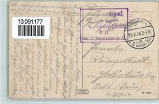 Baranowitschi 1916 - Winter Postamt AK Feldpoststempel: Komp. Inf. Regiments 57, Olysion Bredow Nr. 18 , der 3. Landw. Div.