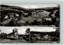 63863 W8751 Wildensee , Unterfr - Ortsansicht Kirche Waldpartie